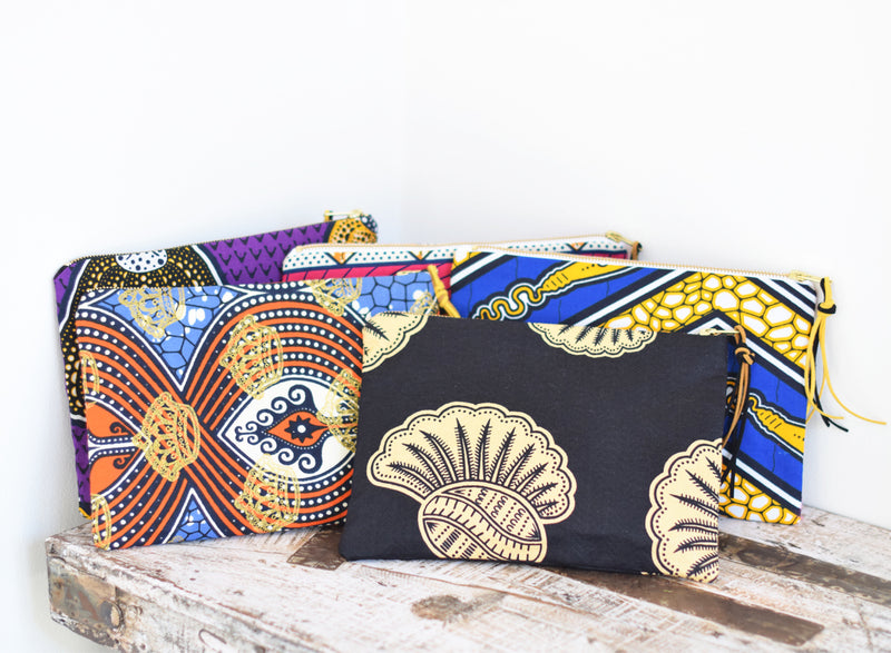 Cora & Lea-Women-Accessories, clutch satisfaction. African Wax-Print, various prints. 
